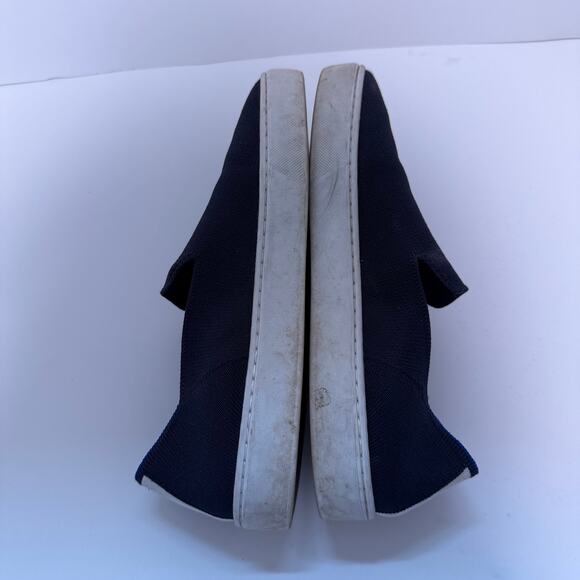 Rothy's Women's The Sneaker Slip On Shoes Loafer Knit Stretch Navy Blue 9 - Picture 6 of 8